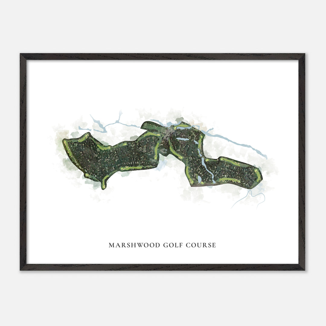 Print of Marshwood Golf Course Classic Map