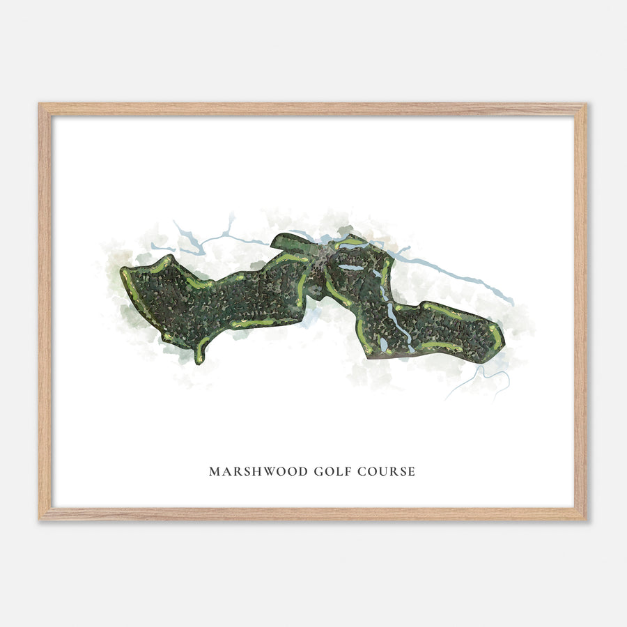 Print of Marshwood Golf Course Classic Map
