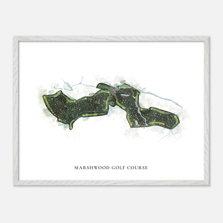 Print of Marshwood Golf Course Classic Map
