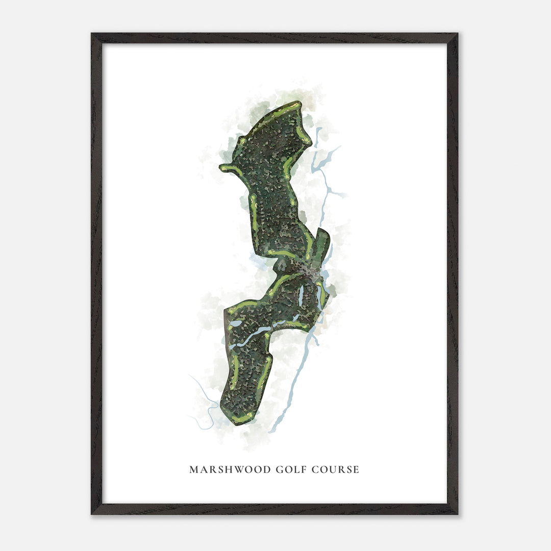 Print of Marshwood Golf Course Classic Map