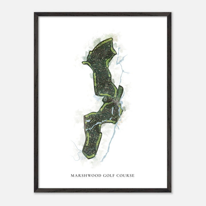 Print of Marshwood Golf Course Classic Map