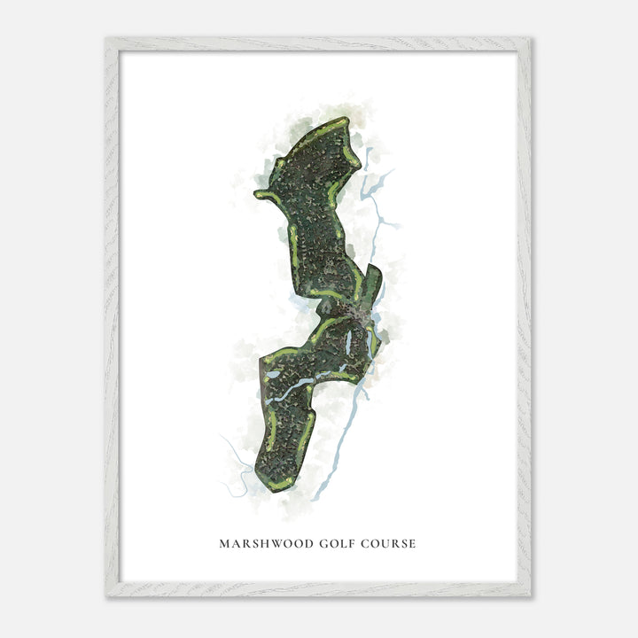 Print of Marshwood Golf Course Classic Map