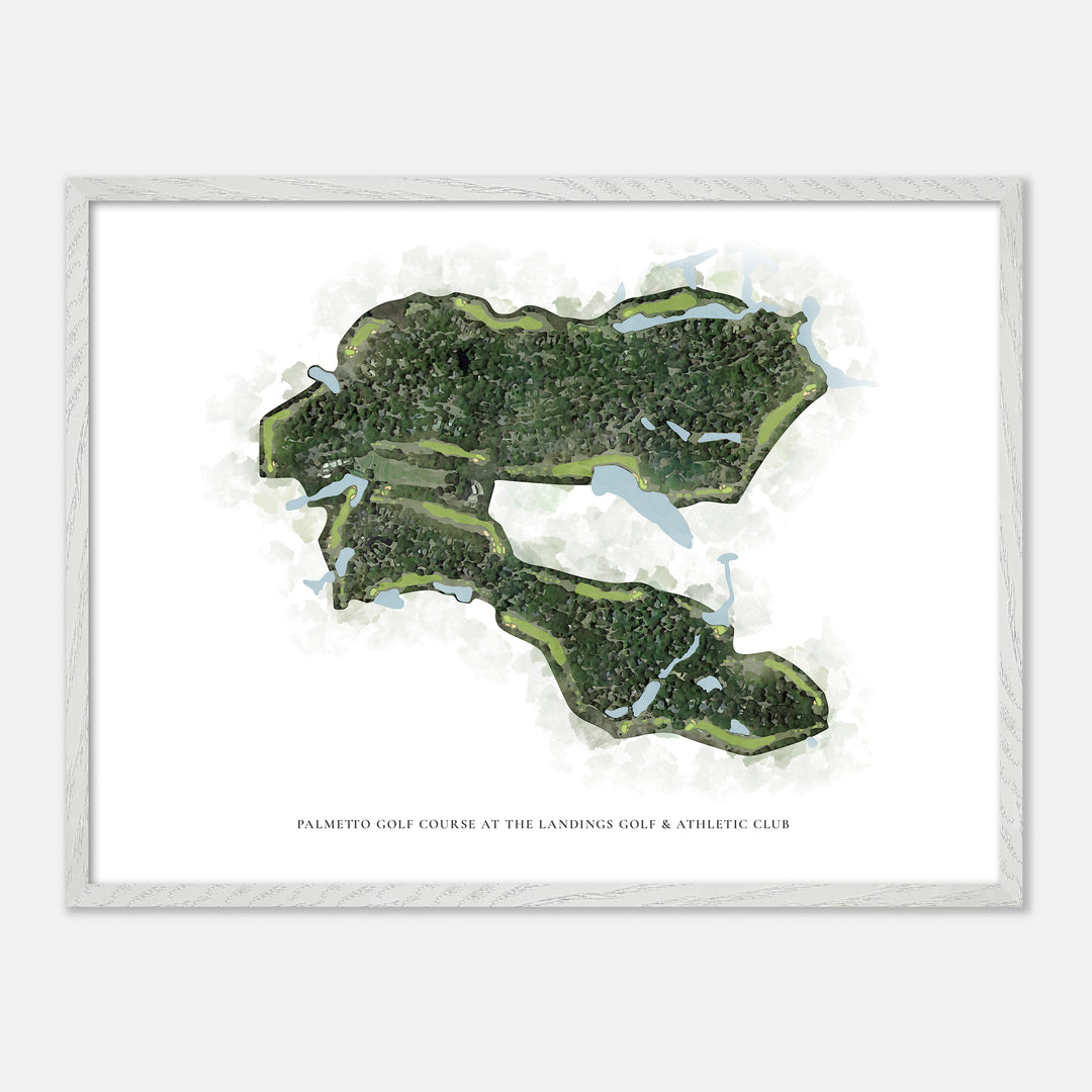 Print of Palmetto Golf Course At The Landings Golf & Athletic Club Classic Map