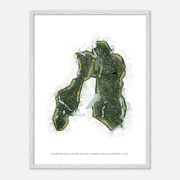 Print of Palmetto Golf Course At The Landings Golf & Athletic Club Classic Map
