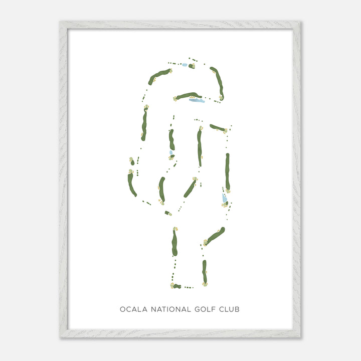 Print of Ocala National Golf Club Modern Map