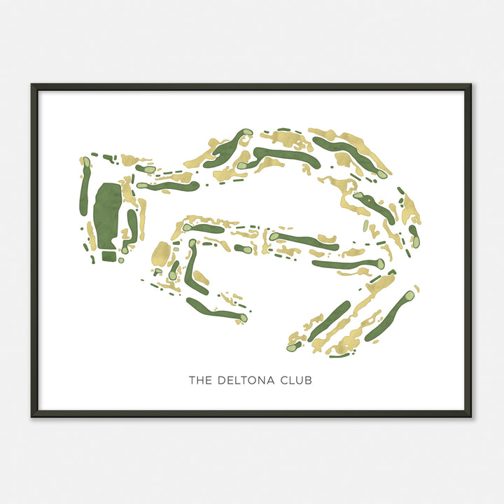 Print of The Deltona Club Modern Map
