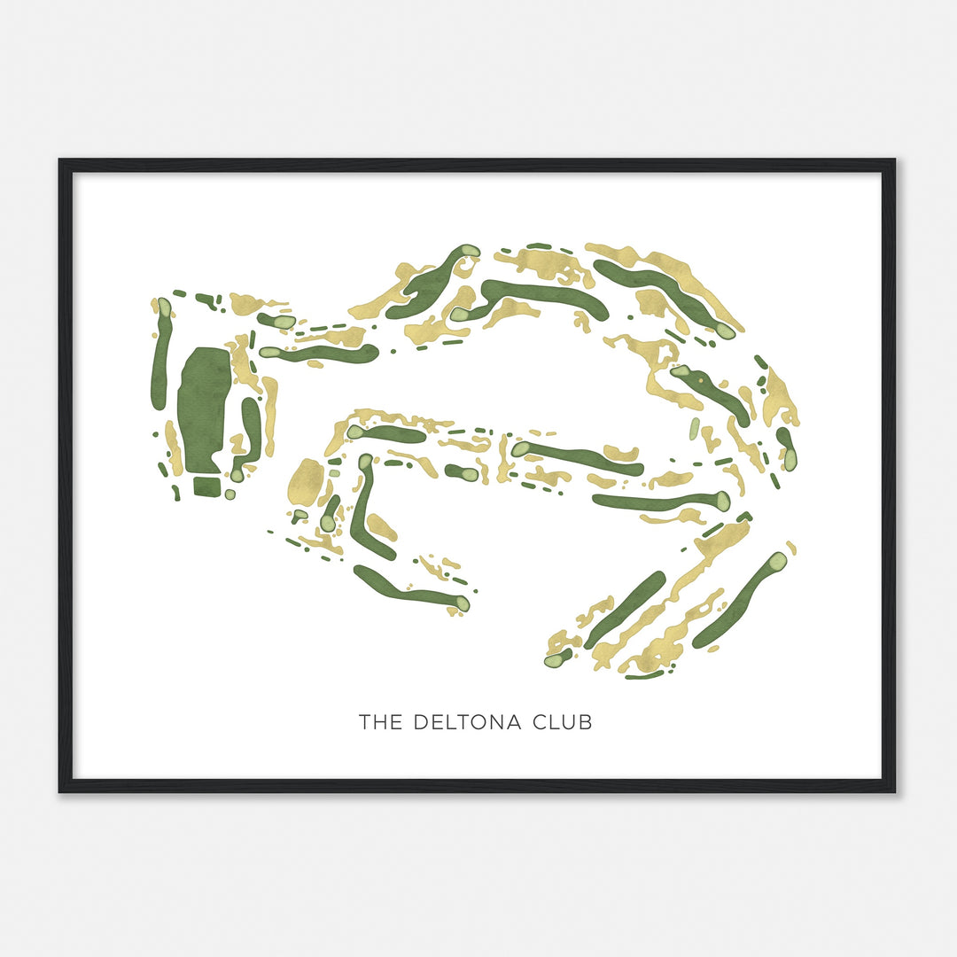 Print of The Deltona Club Modern Map