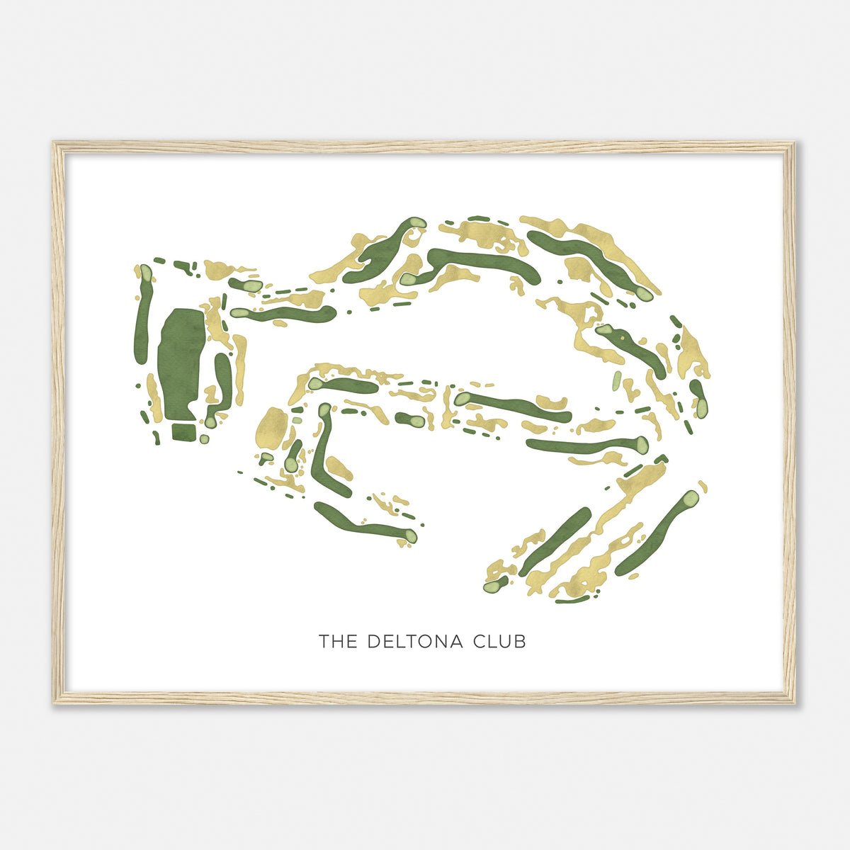 Print of The Deltona Club Modern Map