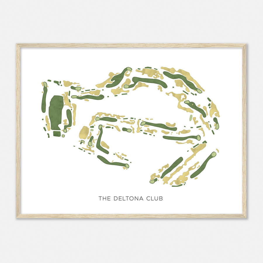 Print of The Deltona Club Modern Map