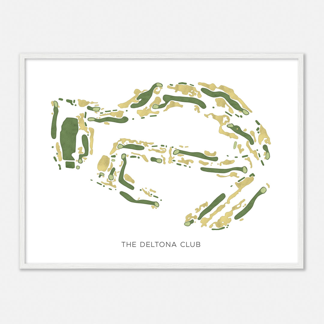 Print of The Deltona Club Modern Map