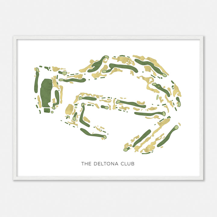 Print of The Deltona Club Modern Map