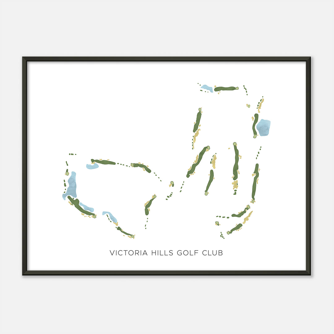 Print of Victoria Hills Golf Club Modern Map