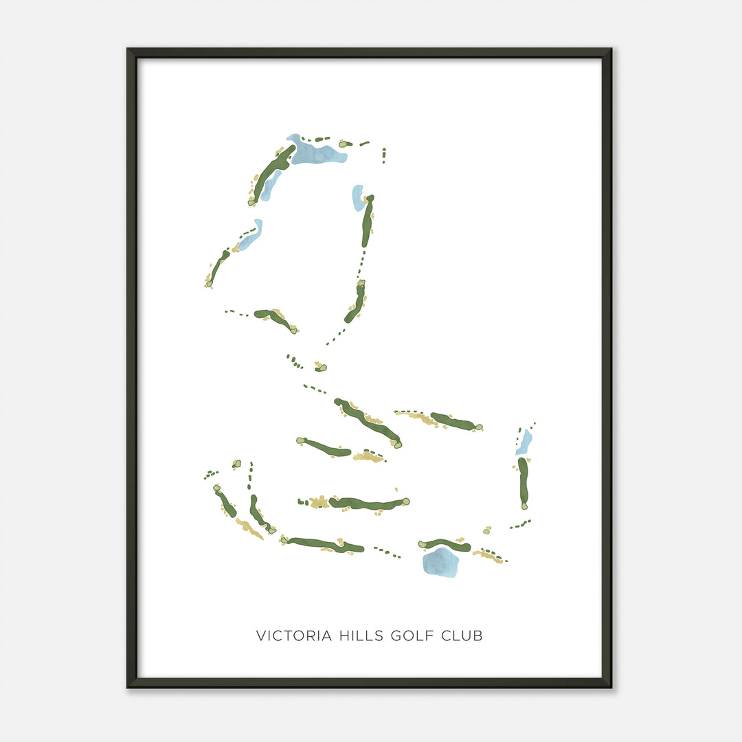 Print of Victoria Hills Golf Club Modern Map