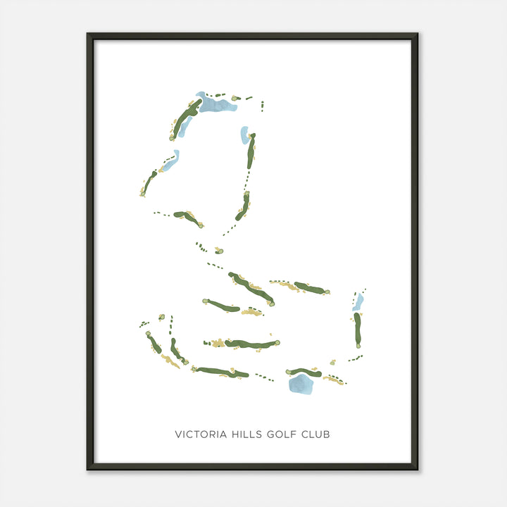 Print of Victoria Hills Golf Club Modern Map