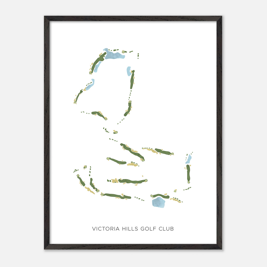 Print of Victoria Hills Golf Club Modern Map