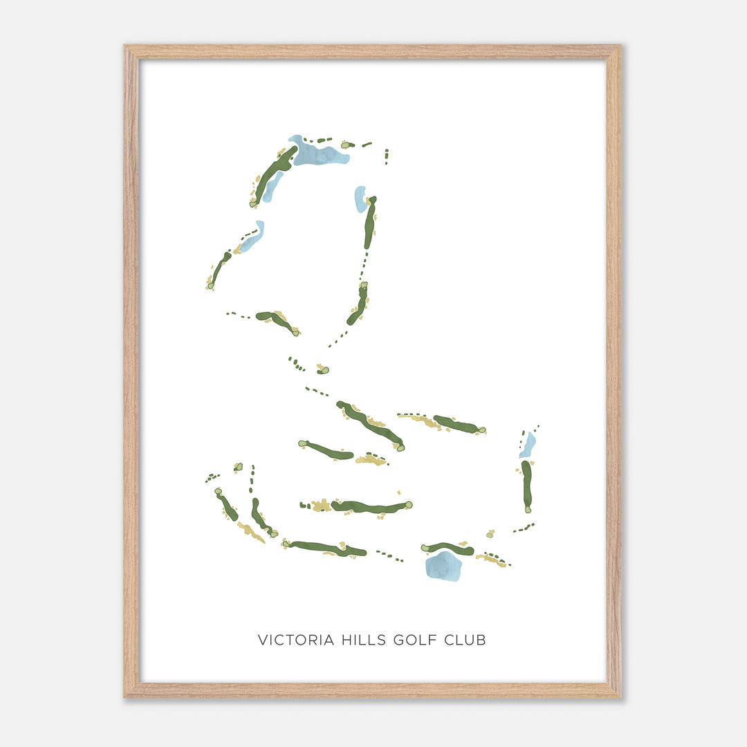 Print of Victoria Hills Golf Club Modern Map