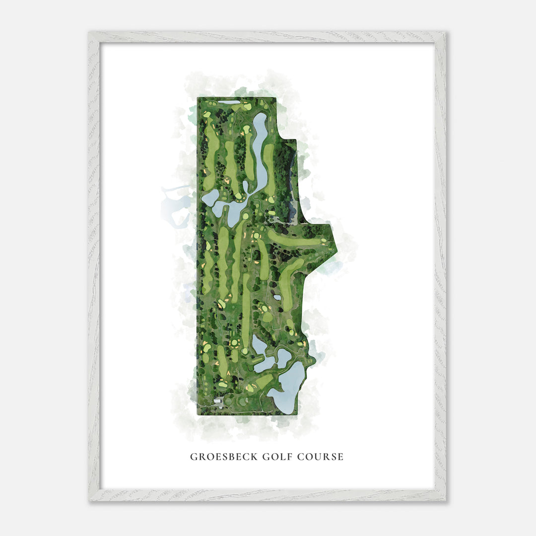 Print of Groesbeck Golf Course Classic Map