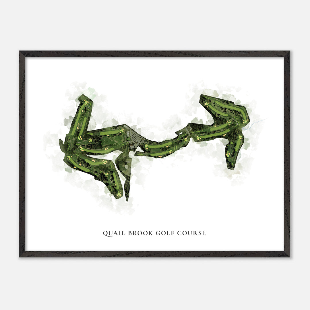 Print of Quail Brook Golf Course Classic Map
