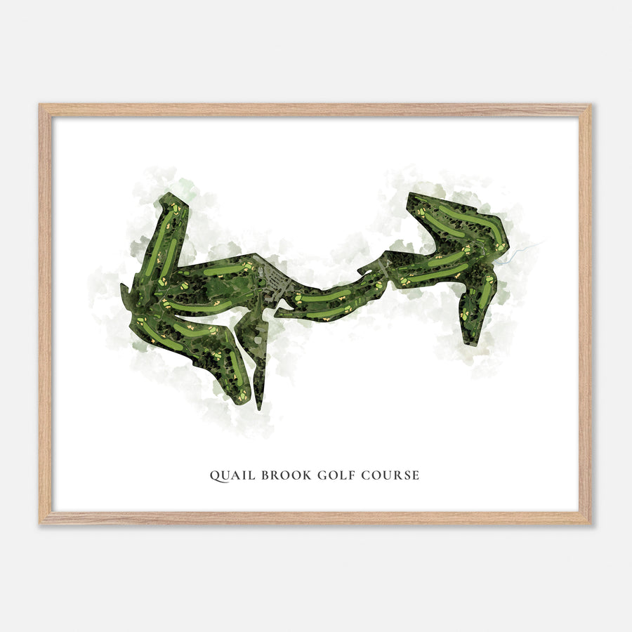 Print of Quail Brook Golf Course Classic Map