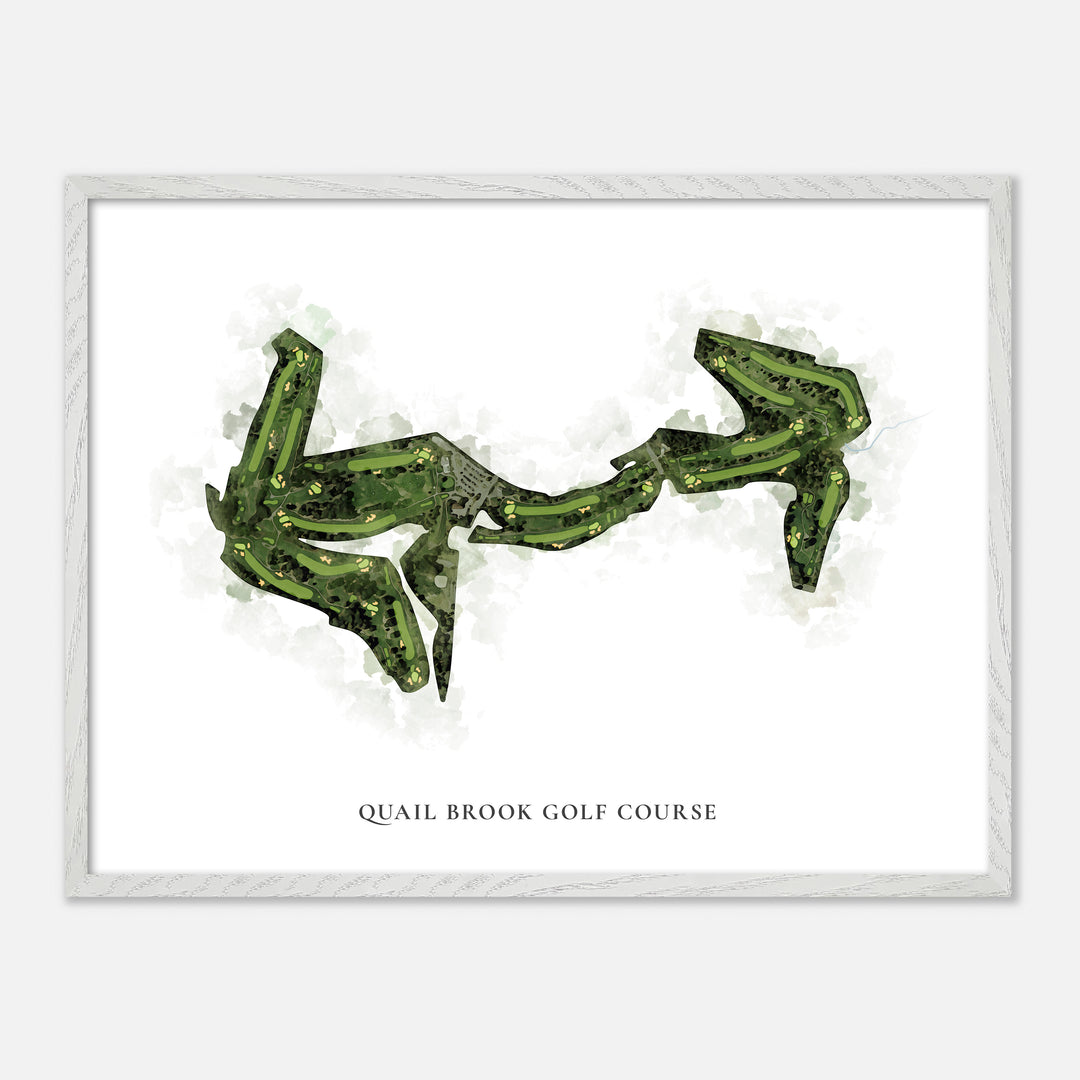 Print of Quail Brook Golf Course Classic Map