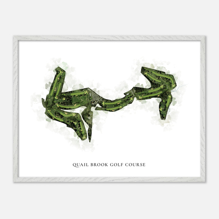 Print of Quail Brook Golf Course Classic Map
