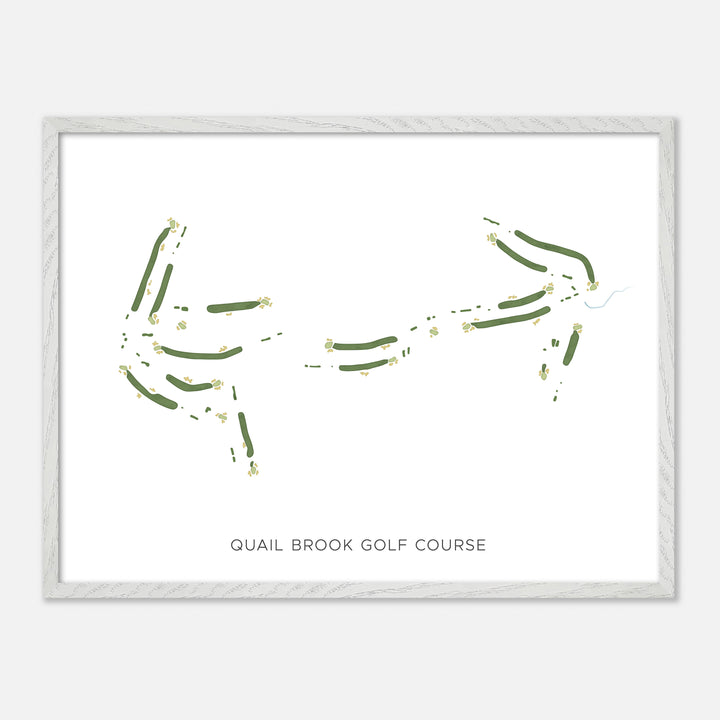 Print of Quail Brook Golf Course Modern Map