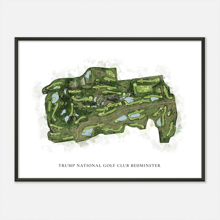 Print of Trump National Golf Club Bedminster Classic Map