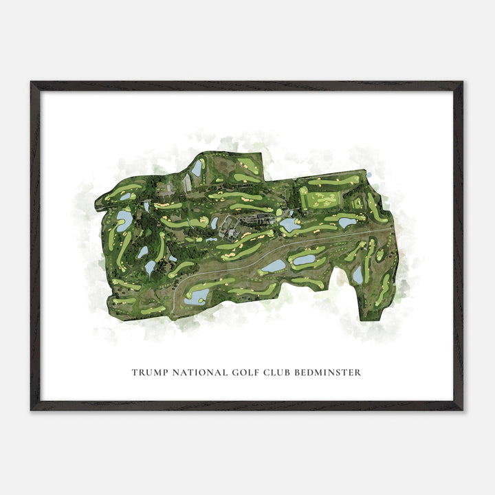 Print of Trump National Golf Club Bedminster Classic Map