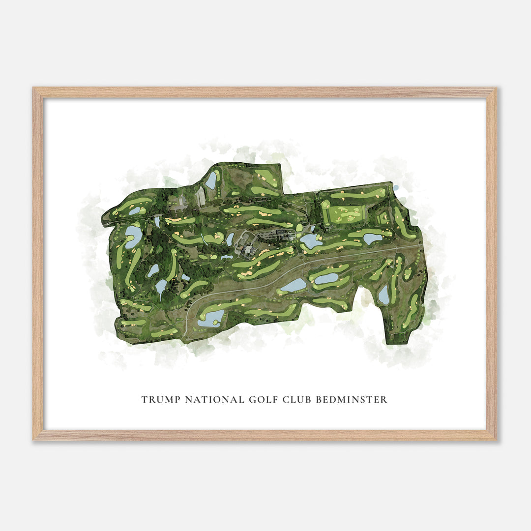 Print of Trump National Golf Club Bedminster Classic Map