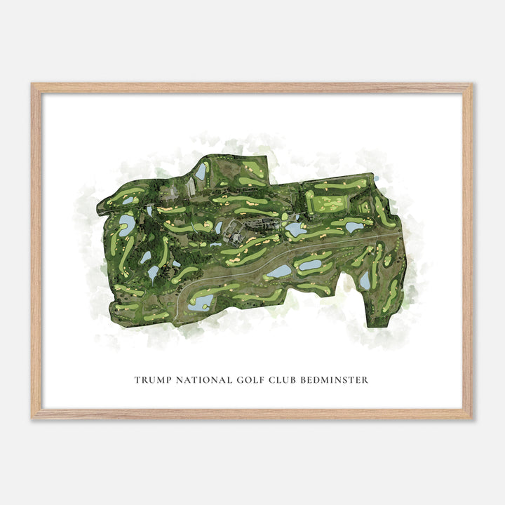 Print of Trump National Golf Club Bedminster Classic Map