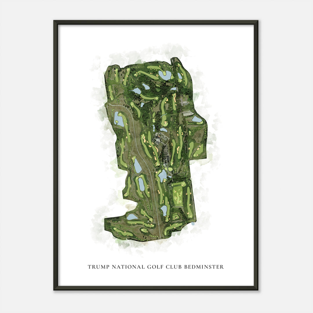 Print of Trump National Golf Club Bedminster Classic Map