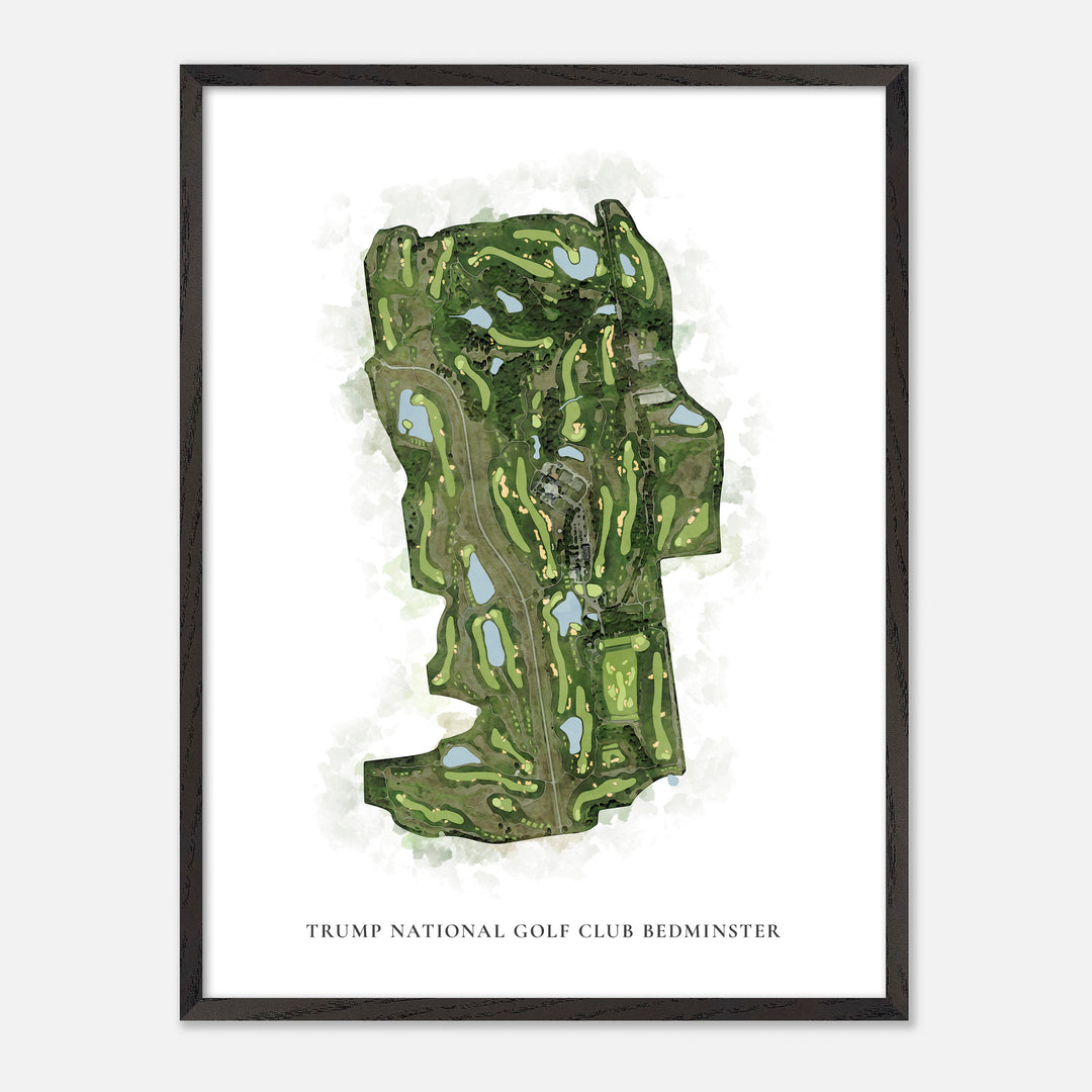 Print of Trump National Golf Club Bedminster Classic Map