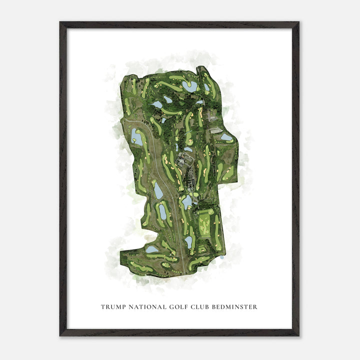 Print of Trump National Golf Club Bedminster Classic Map