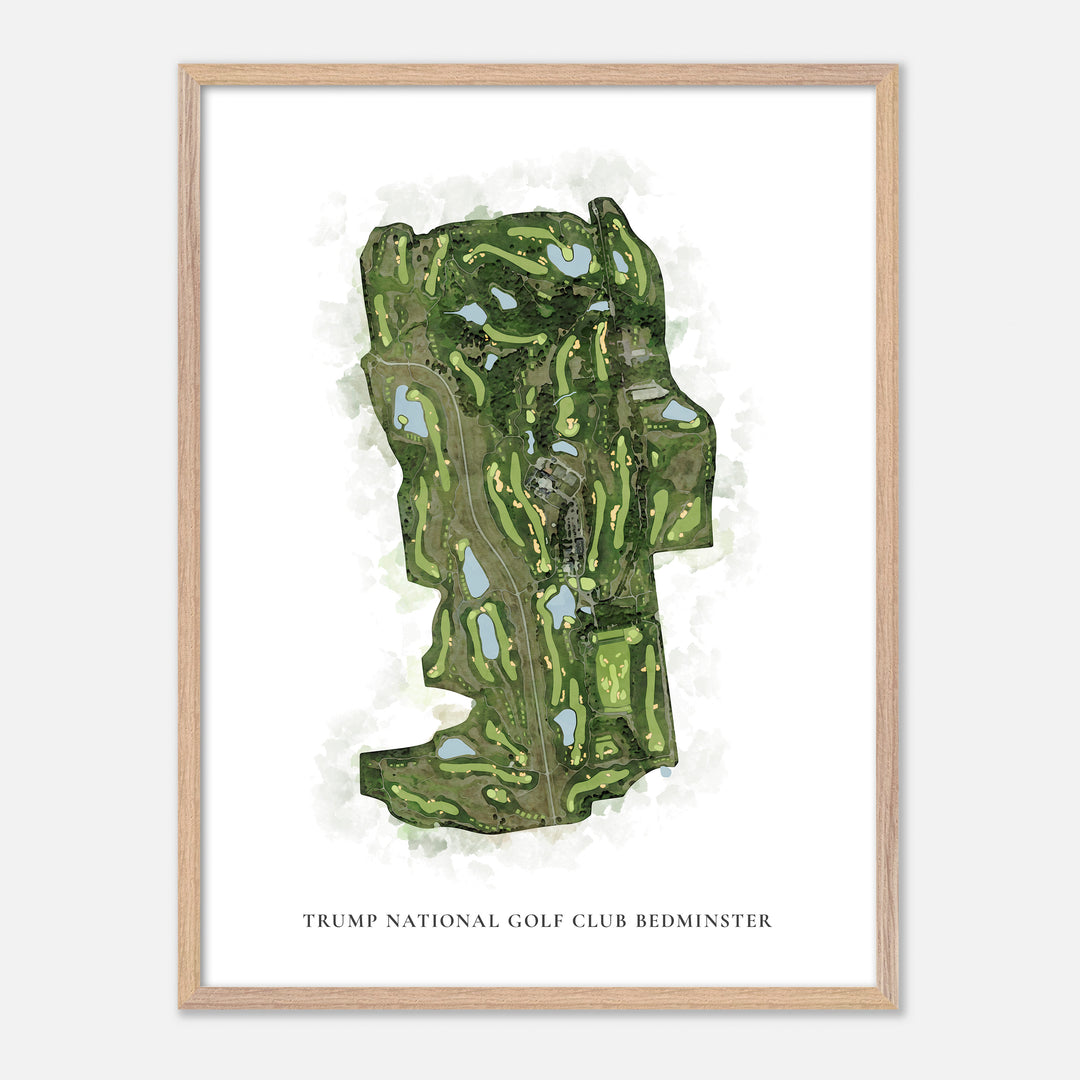 Print of Trump National Golf Club Bedminster Classic Map