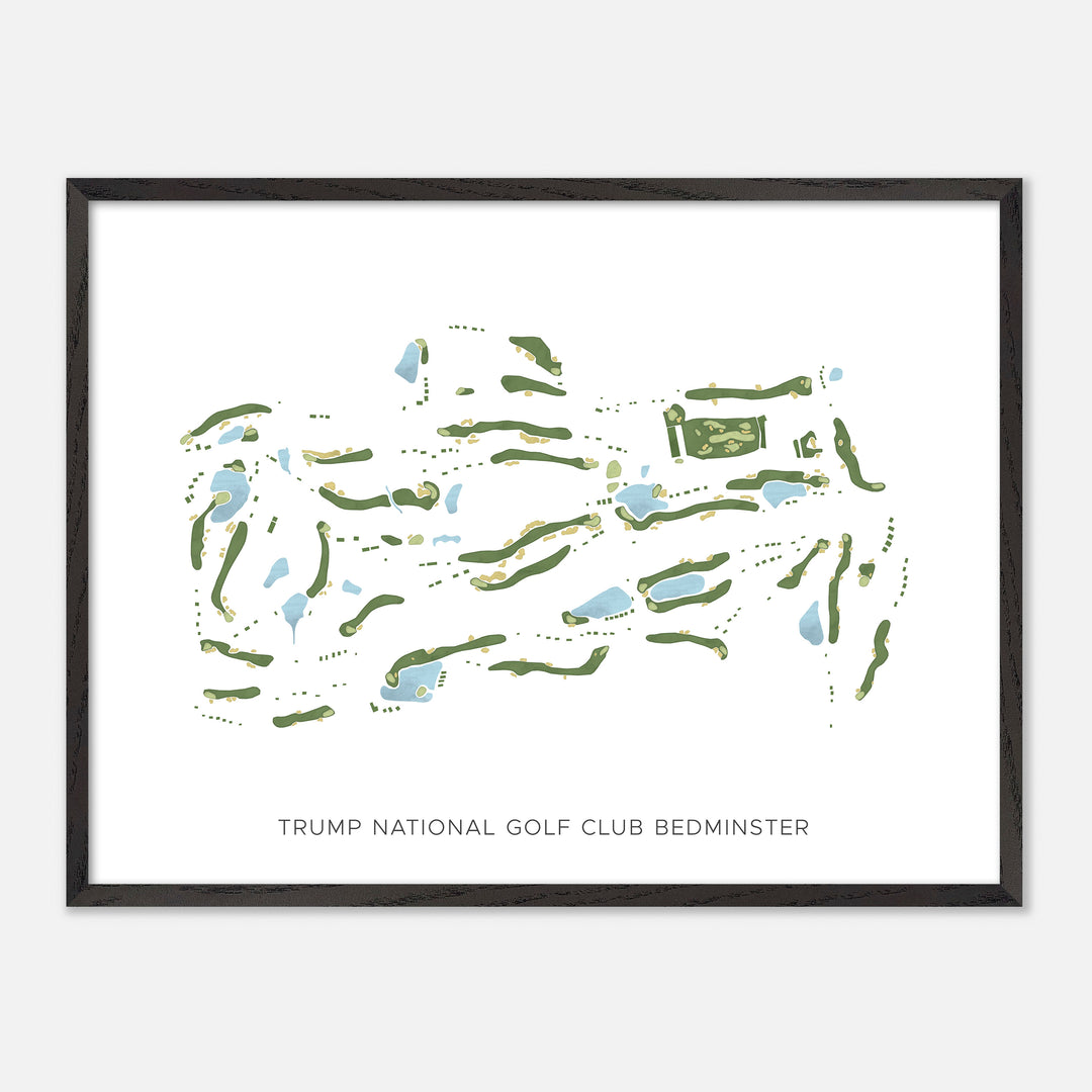 Print of Trump National Golf Club Bedminster Modern Map
