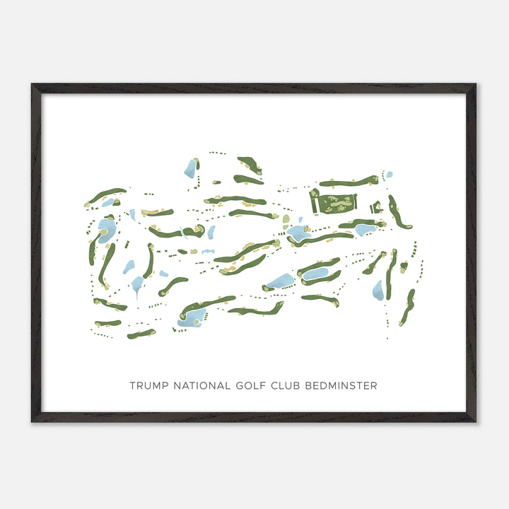 Print of Trump National Golf Club Bedminster Modern Map