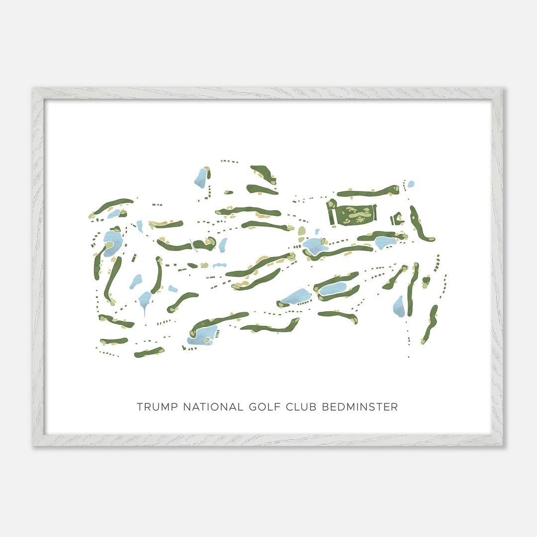 Print of Trump National Golf Club Bedminster Modern Map
