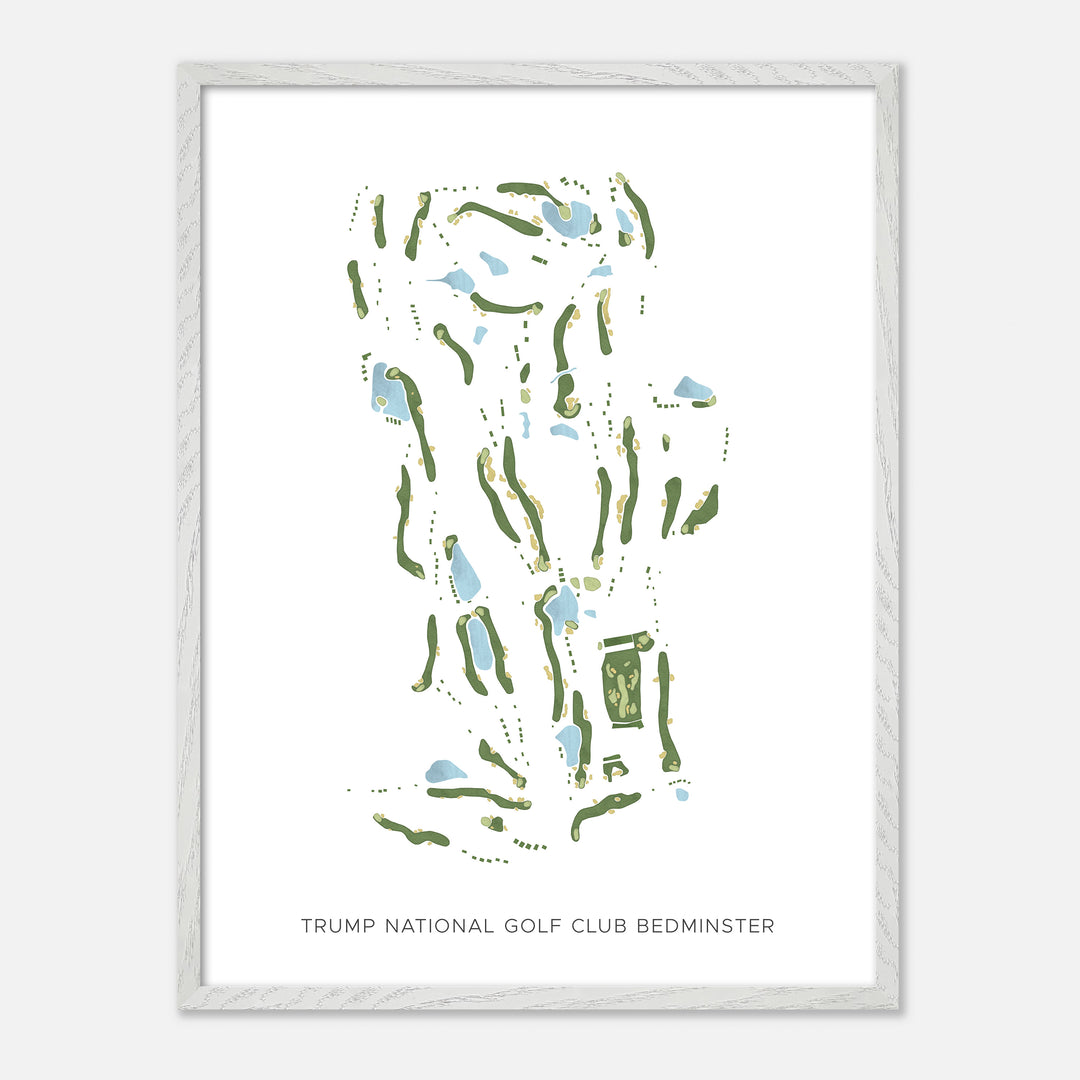 Print of Trump National Golf Club Bedminster Modern Map