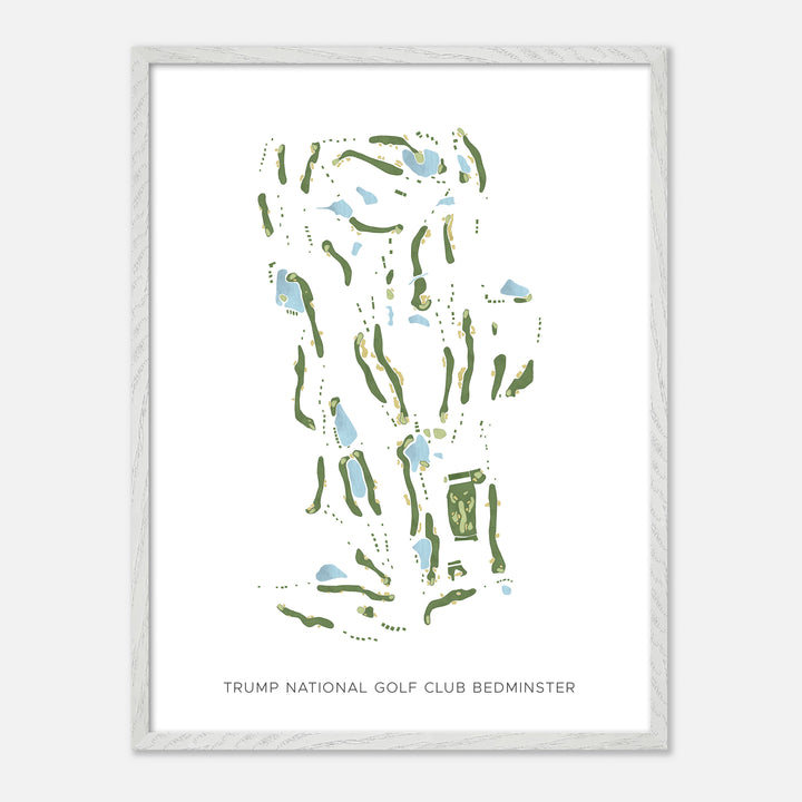 Print of Trump National Golf Club Bedminster Modern Map