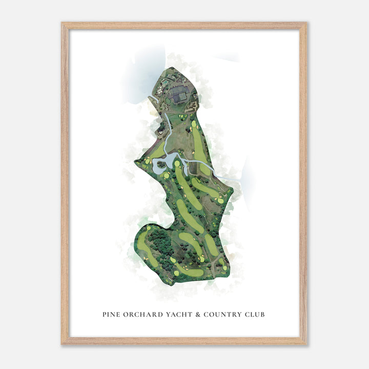 Print of Pine Orchard Yacht &amp; Country Club Classic Map