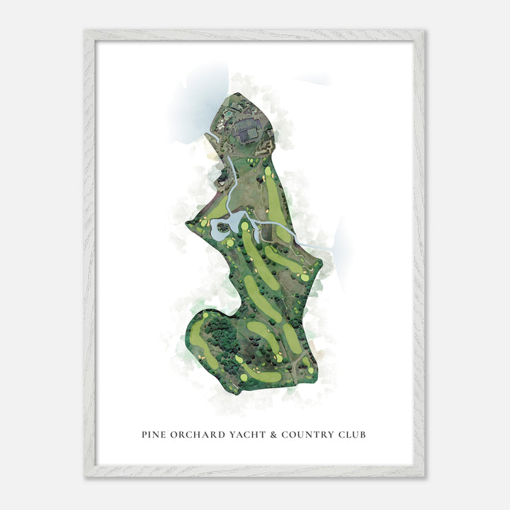 Print of Pine Orchard Yacht &amp; Country Club Classic Map