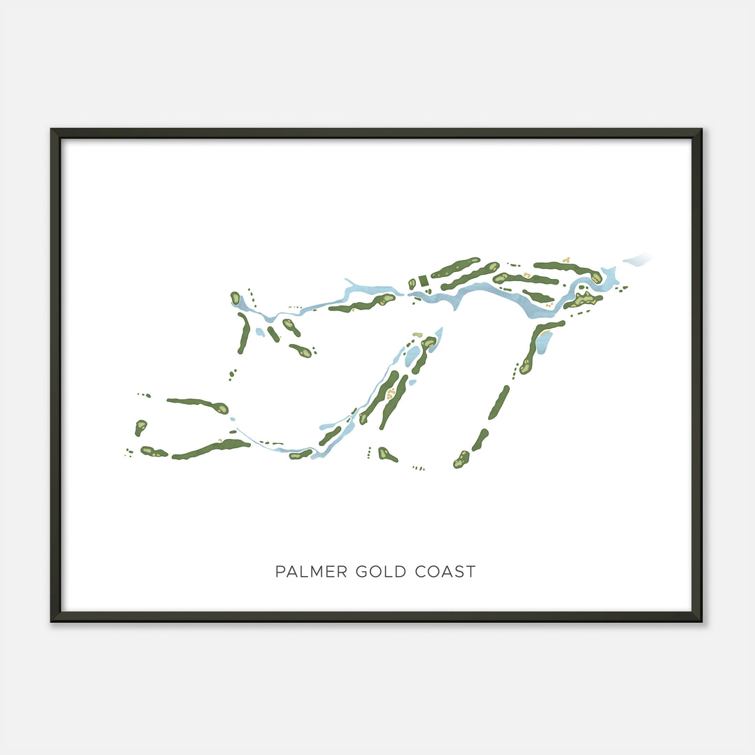 Print of Palmer Gold Coast Modern Map