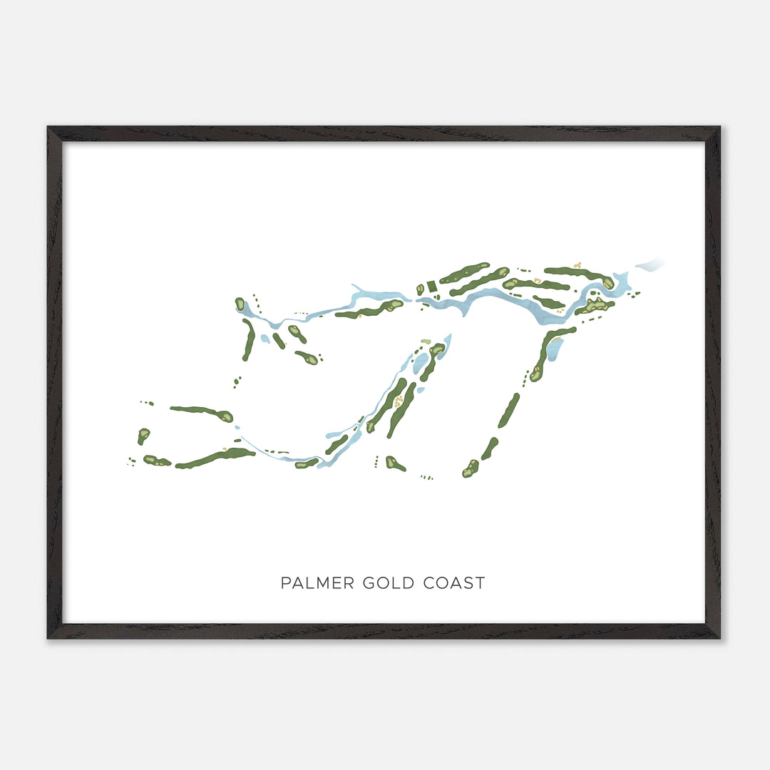 Print of Palmer Gold Coast Modern Map
