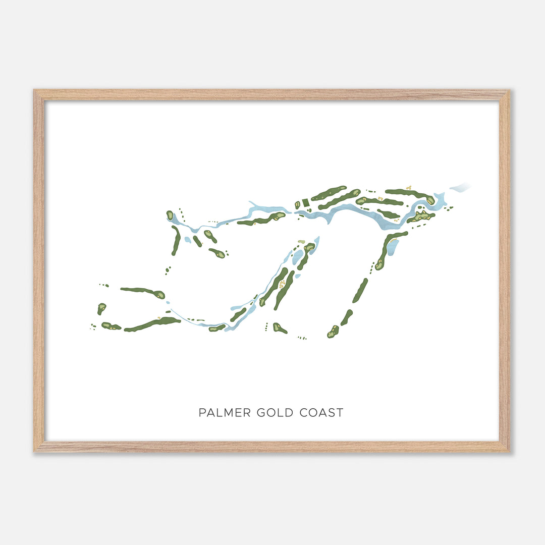 Print of Palmer Gold Coast Modern Map
