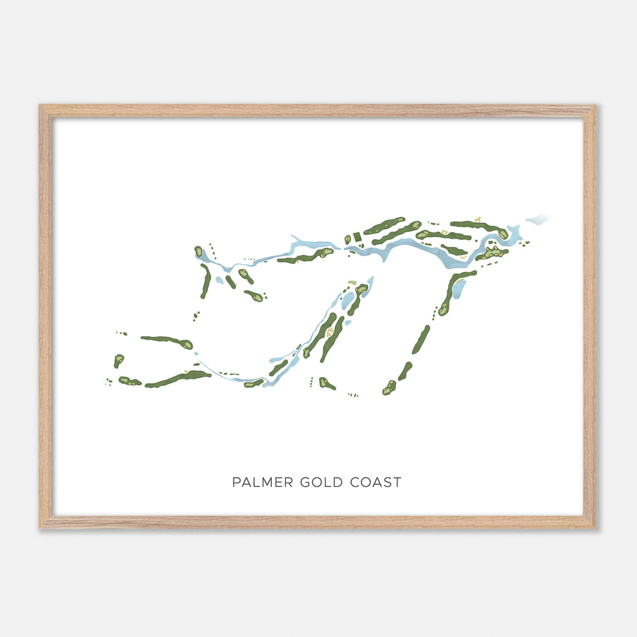 Print of Palmer Gold Coast Modern Map