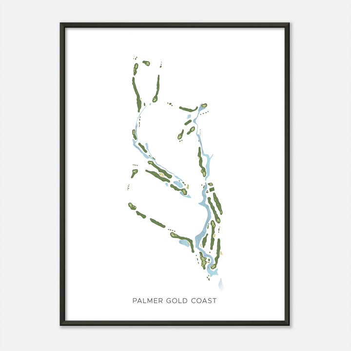 Print of Palmer Gold Coast Modern Map