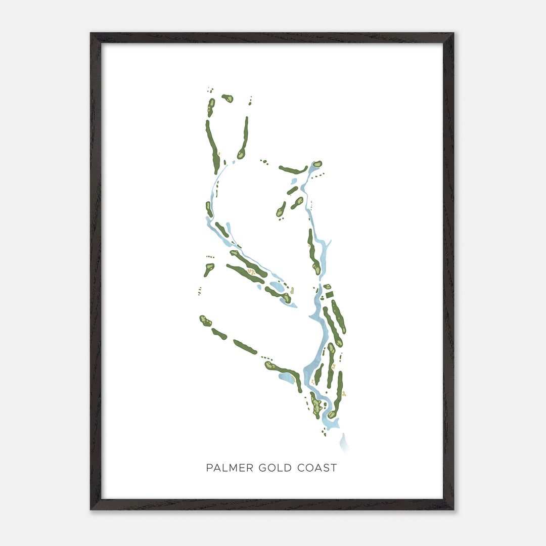 Print of Palmer Gold Coast Modern Map