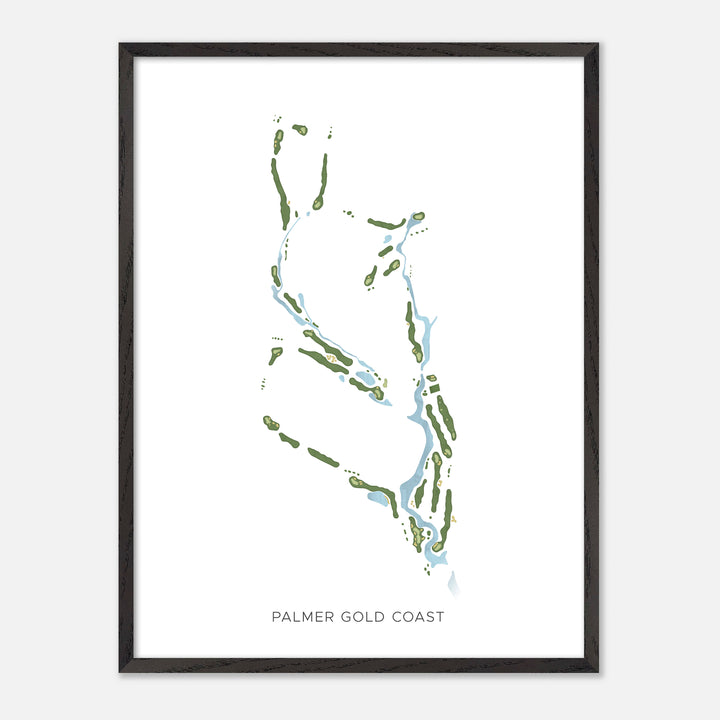 Print of Palmer Gold Coast Modern Map