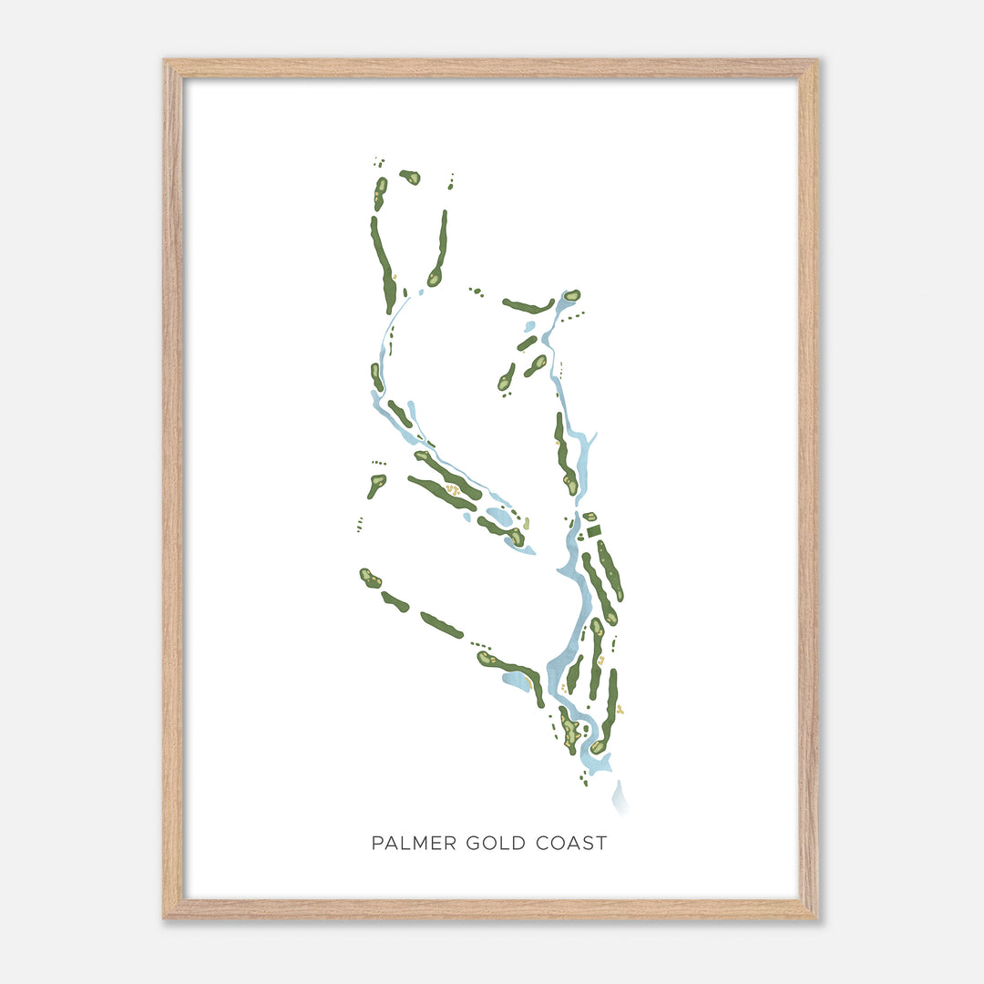 Print of Palmer Gold Coast Modern Map