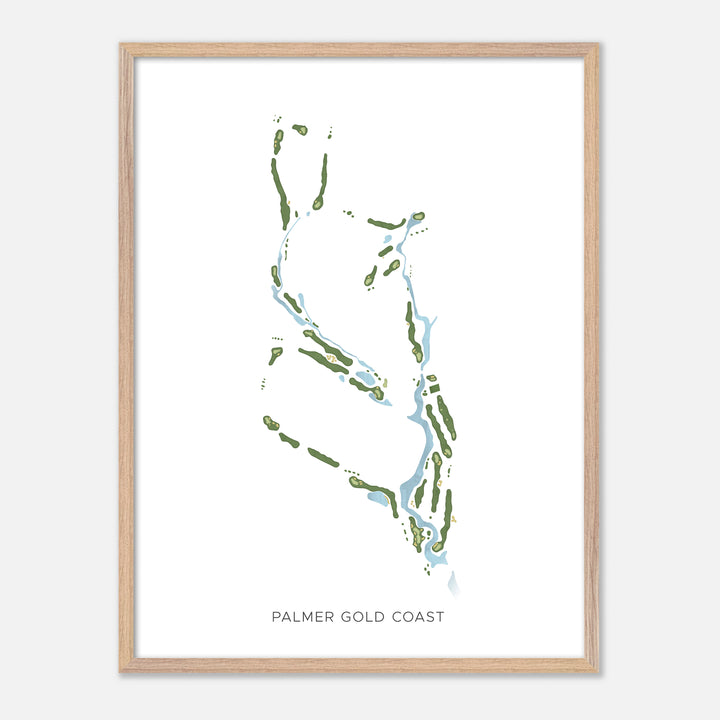 Print of Palmer Gold Coast Modern Map